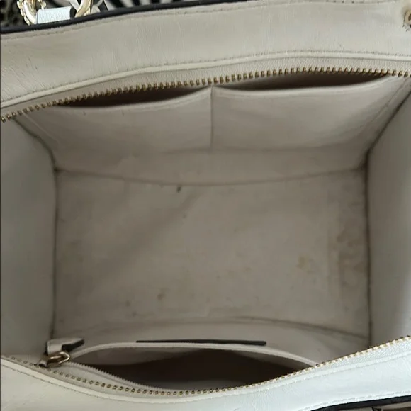 Coach Cream Floral Studded Satchel - Picture 4 of 9